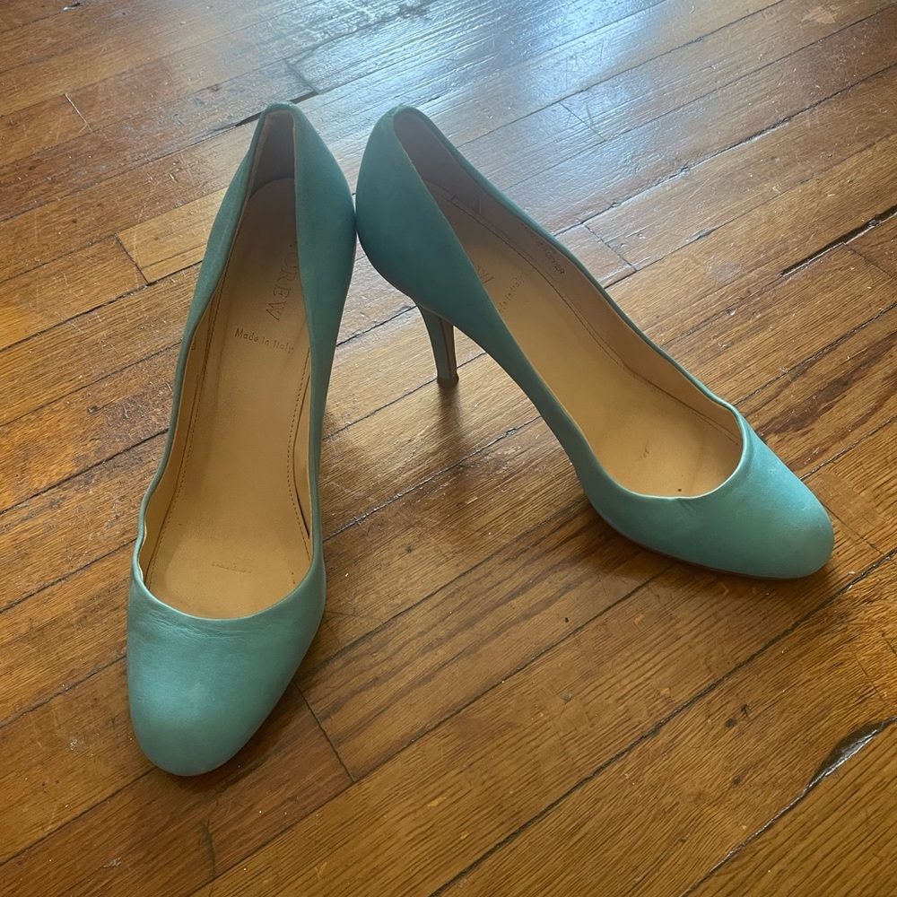 J. Crew Teal Heels